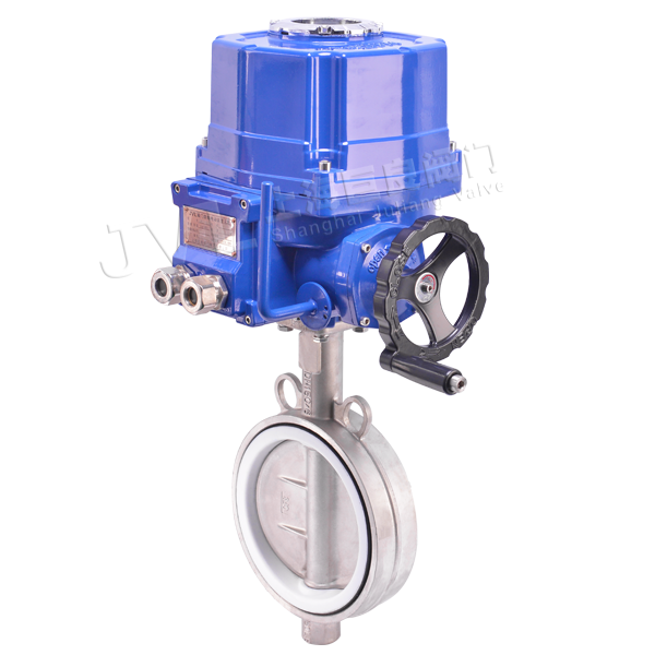 JL900-D1 / 电动半衬氟蝶阀