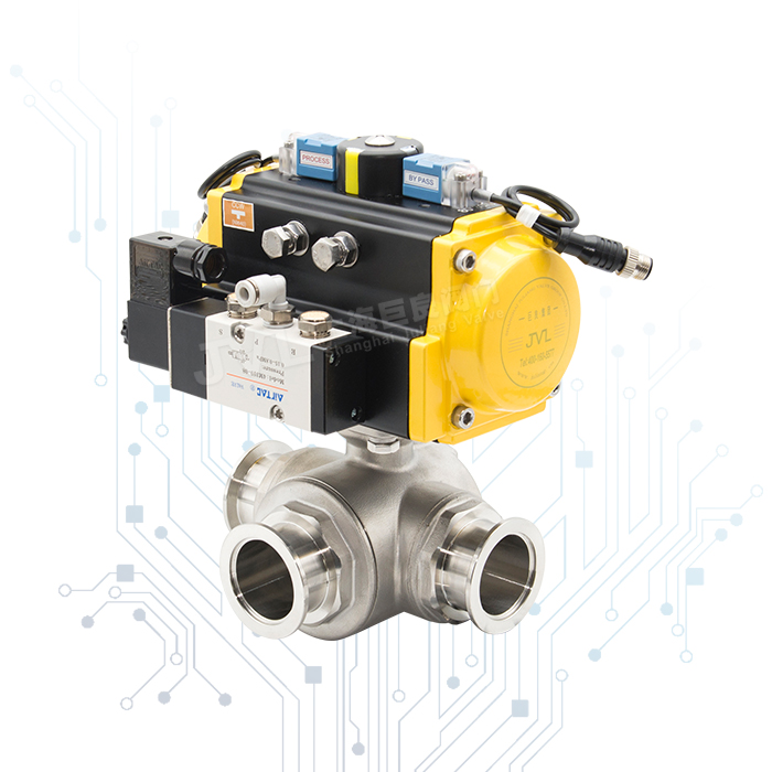 JL600-QC / 气动三通C型阀