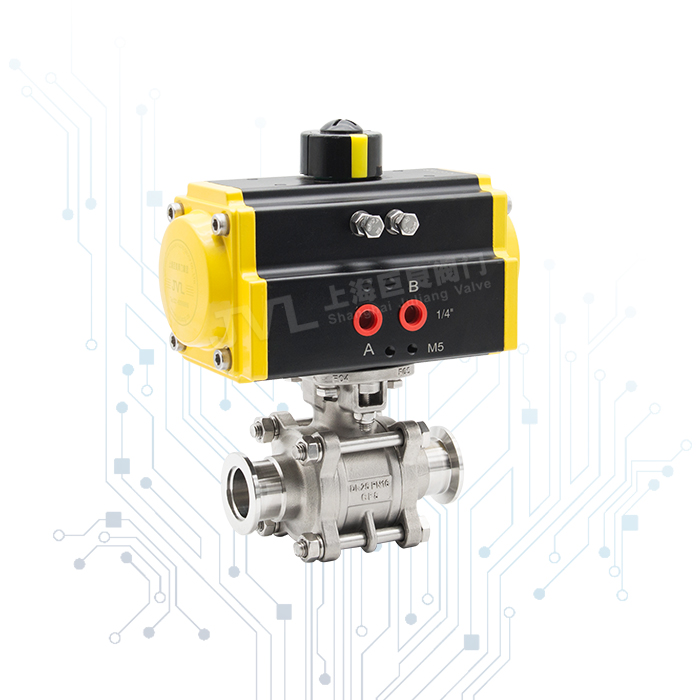 JL600-Q9 / 气动高真空KF法兰球阀