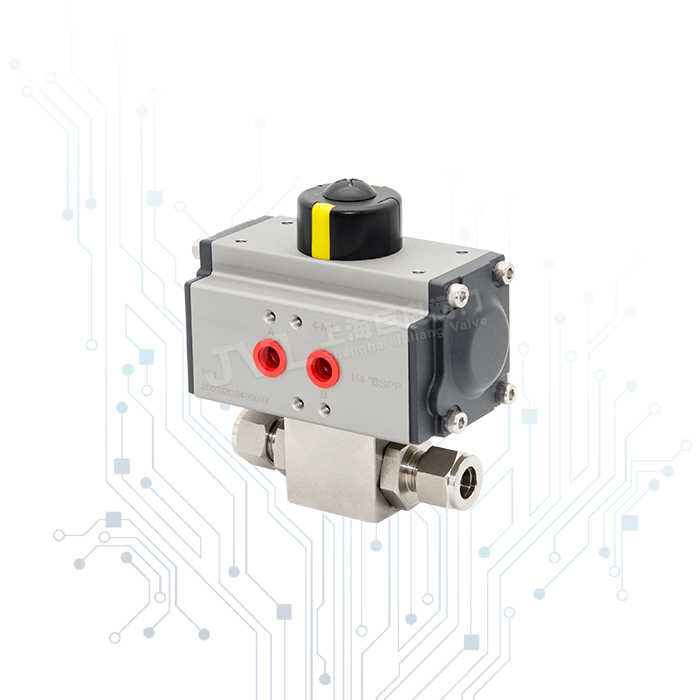 JL600-QJQG-SS/ 气动卡套球阀